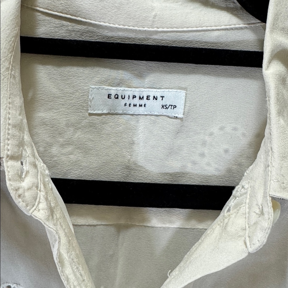 Equipment Cream Button-Up Shirt - Picture 2 of 4